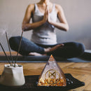 Crystal Pyramid Healing Crystal Point Positive Energy Generator (Humanity) Newly