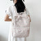 #A Floral Backpack Large Capacity Flower Prints Student Girls Travel School Bag