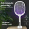 Mosquito Swatter Electric Flies Insect Killer Bug Zapper Racket B1K9
