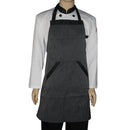 Universal Unisex  Stripe Bib Apron with  Pockets Chef Cook Tool Coffee B