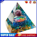 Orgone Pyramid Crystal Amethyst Peridot Healing Stone Energy Generator (G)