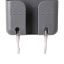 Sticky Wall Phone Charging Rack w/ Hook Remote Control Storage Box (Gray) Newly