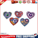 5pcs DIY Diamond Painting Heart Keychain Full Special Shaped Drill (QC001)