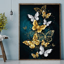 11CT Full Embroidery DIY Butterflies Stamped Cross Stitch Art Needlework Ki