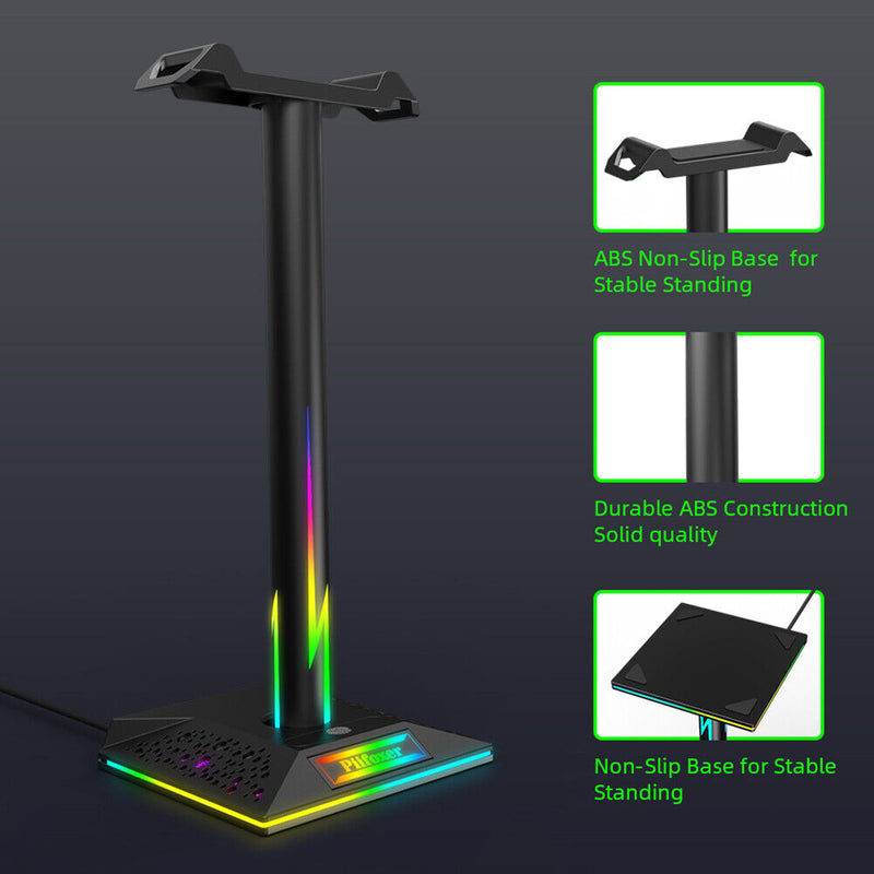 Eb01-b Rgb Gaming Headphone Bracket Desktop Holder Headphone Supports Universal