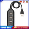 USB Hub 5Mbps High Speed Multi USB 2.0 Adapter 4 Port Splitter (Black)