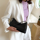 Women Retro Leather Handbag Pure Color Purse Lady Travel Shoulder Shopping Bag