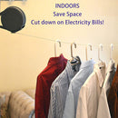 Retractable Clothesline Portable Heavy Duty Indoor Outdoor Clothes Drying Rack