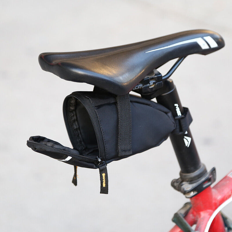 1L Capacity Bicycle Saddle Bag Rainproof MTB Seatpost Rear Tail Storage Pou