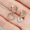 Drop Earrings Irregular Earrings Asymmetry Love Heart Earrings Jewelry