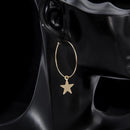 Boho Party Bohemia Hip Hop Dangle Drop Star Hoop Earrings Ear Stud Large Circle