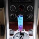 Car Gear Shift Knob Crystal Bubble Manual Gear Stick Lever Head Blue+Purple