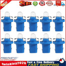 10pcs T5 B8.5D LED Car Light Auto Dashboard Instrument Light Bulbs (Blue) Newly