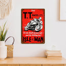 Weatherproof Retro Chic Motorcycle Sign Iron Painting Wall Drawing (8)