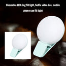 LED Selfie Ring Light Mobile Phone Mini Fill Lights Live Clip Lamp (Blue) Newly