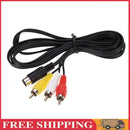 3RCA 1.8 m 9 pin Audio Video AV Cable for Sega Genesis 2 or 3 UK