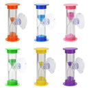 6x3min Hourglasses Children Teeth Brushing Timer with Suction Cup (Orange)
