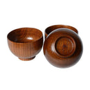 Jujube Wooden Bowl Baby Feeding Containers Chinese Rice Bowls Kids Lunch Box