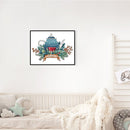 Partial Embroidery Teapot Stamped Canvas 14CT DIY Cross Stitch Kits (J530)