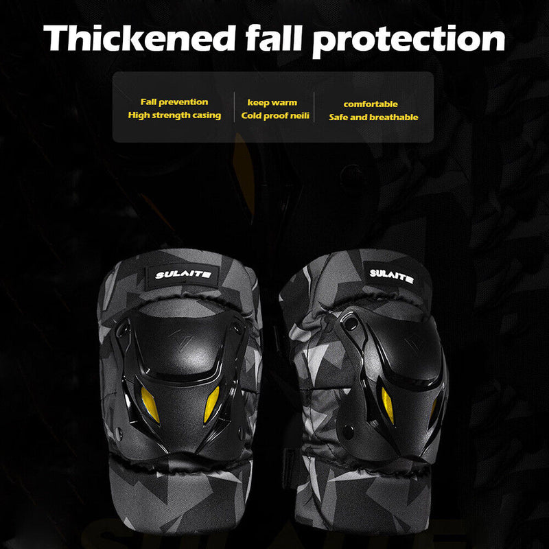 SULAITE Windproof Motorcycle Elbow Knee Pad Motocross Protective Gear Camo
