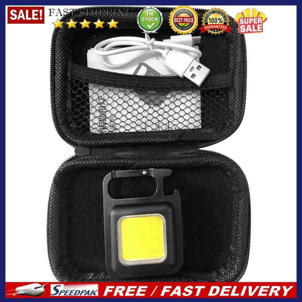 COB LED Mini Keychains Flashlight 400lm Waterproof Torch for Outdoor Camping
