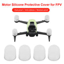 Motor Cover Silicone Motor Cap Protector for DJI FPV Accessories (White) Newly