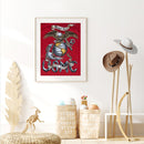 5D Rhinestone DIY American Eagle Full Round Drill Diamond Painting Ornaments Kit