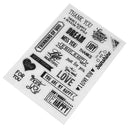 Thank You Silicone Transparent Stamp DIY Scrapbooking Decor Clear Stamp