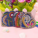 DIY Full Drill Diamond Painting Key Chain 5pcs Love Key Ring Hanging Pendant