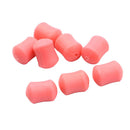 Sinking Artificial Soft Bait Dumbbell Fishing Lures w/ Stoppers Kit (Pink) Newly