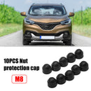 10pcs M8 Dome Plastic Hexagon Bolt Nut Protection Caps for Car Motorcycle Newly