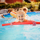 Solid Swimming Aid Foam Water Noodle Low Density & Strong Buoyancy (Red A) Newly