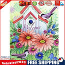 DIY Diamond Painting Bird House Full Round Drill Mosaic Art Picture Decor