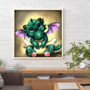 Diamond Painting Cyan pterosaur Full Square Rhinestone Wall
