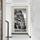 Elephant Mom and Kid Oil Paint By Numbers DIY Home Decoration Gift Wall Art Kit