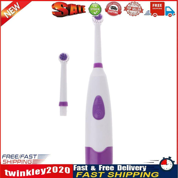 Automatic Ultrasonic Electric Toothbrush Waterproof Tooth Brush (Purple) Newly