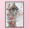 11CT Full Embroidery Kit Mailbox Bird Cotton Counted Cross Stitch Home Decor
