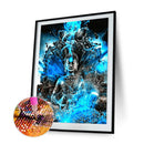 5D Rhinestone Picture DIY Blue Buddha Full Round Drill Diamond Painting Gift Kit