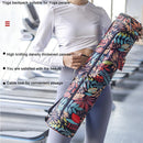 2pcs Printed Yoga Mat Pilates Fitness Sports Exercise Pad Carry Backpack