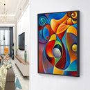 5D DIY Diamond Painting Color Abstract Rhinestone Kit Full Round Wall Craft Art