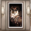 Full Round Drill Diamond Painting Owl Mosaic Kits Picture Rhinestone Artwor