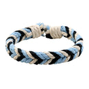 Multicolor Weave Rope Bracelet Unisex Retro Ethnic Knitting Charm Bangle Gift