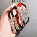 Elastic Rubber Bands Ponytail Hair Rhinestone Hair Ties Hair Accessories