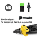 Stainless Steel Rivnut Flat Head Rivet Nut Threaded Rivet Insert Nutsert Cap Kit