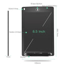 8.5in LCD Digital Writing Tablet Portable Drawing Board (Monochrome Black)