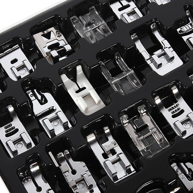 32 PCS Domestic Sewing Machine Foot Feet For Brother Singer Set
