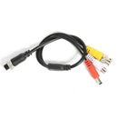 M12 4Pin Aviation Head Female to BNC/RCA/DC CCTV Camera AV Adapter Cable