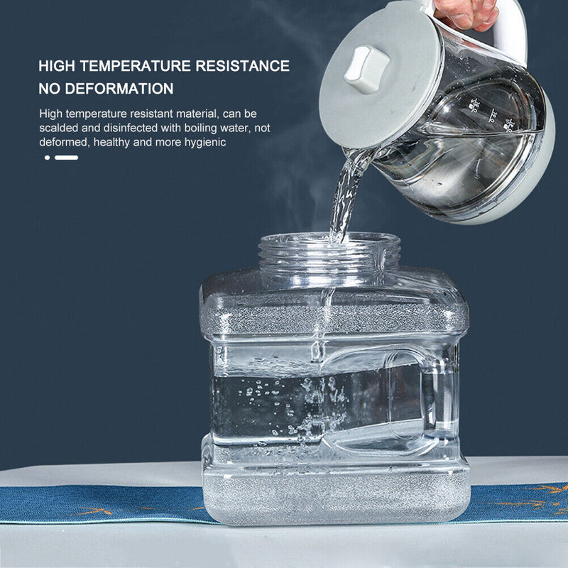 5L PC Transparent Water Bucket Portable Tea Drink Water Storage Container Newly