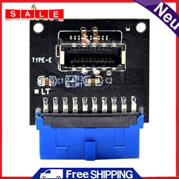 USB 3.1 Type C Front Panel Board USB 3.0 Internal 19 Pin to TYPE-E 20Pin Adapter