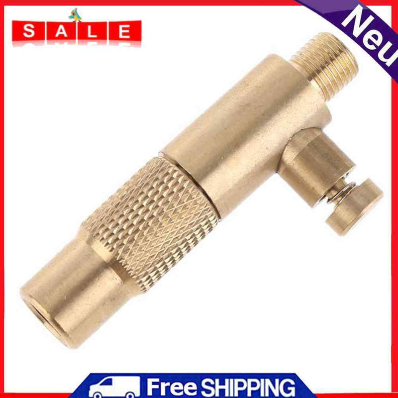 Brass Car Tire Inflator Valve Stem Connector Pump Chuck Adapter with Deflate